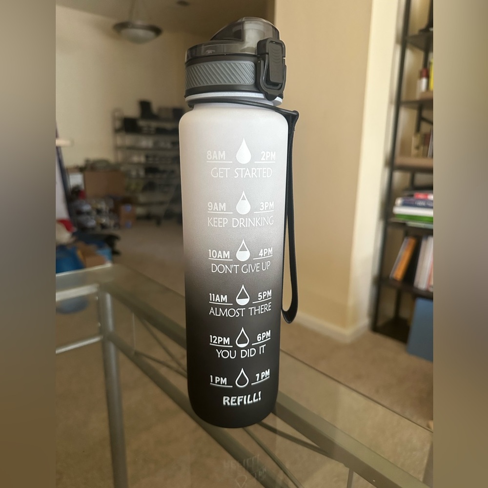 Gradient Motivational Water Bottle